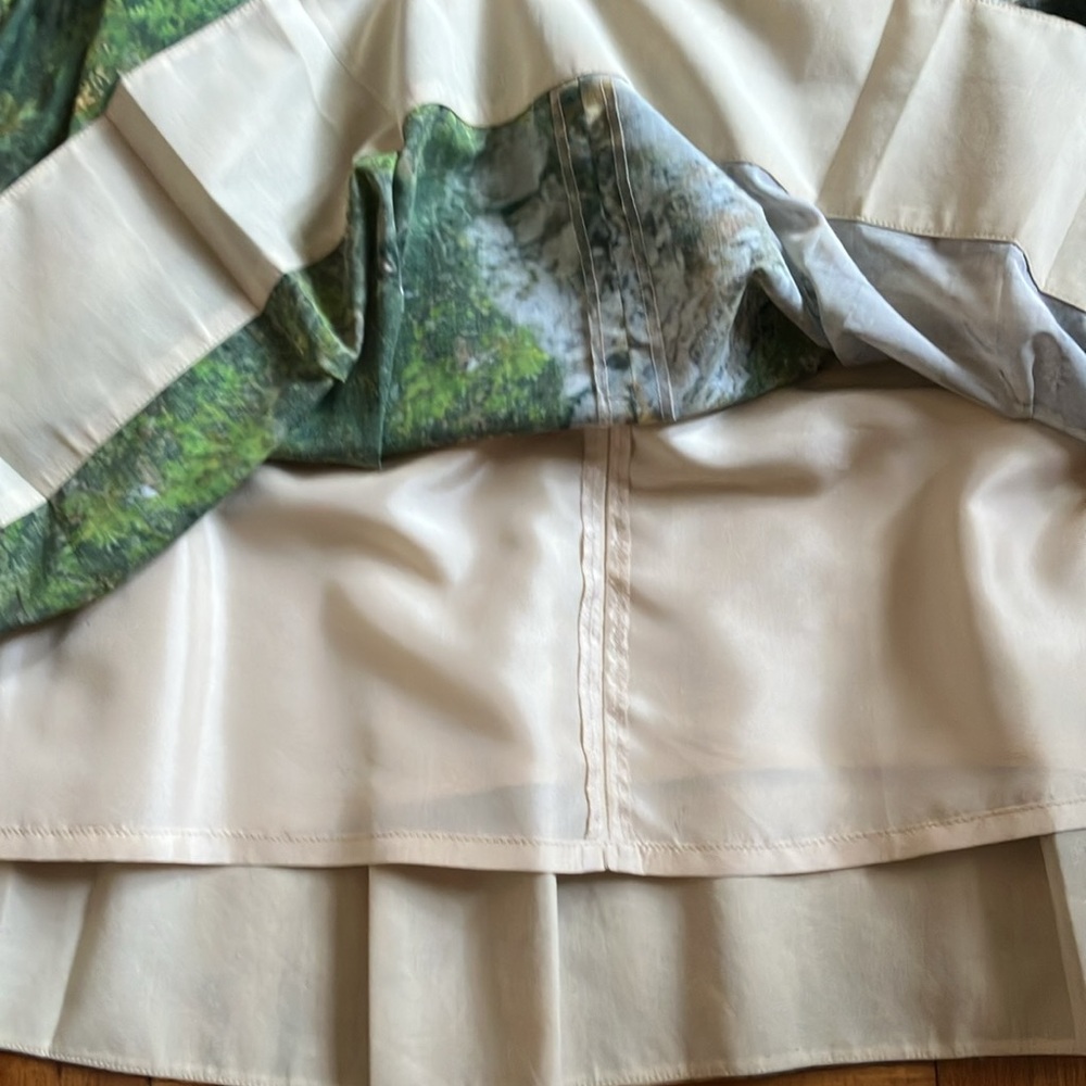 Akris Green Sleeveless Dress with Nature Print - Picture 9 of 9
